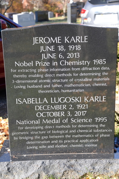 grave marker nobel prize columbia carden cemetery 26nov19