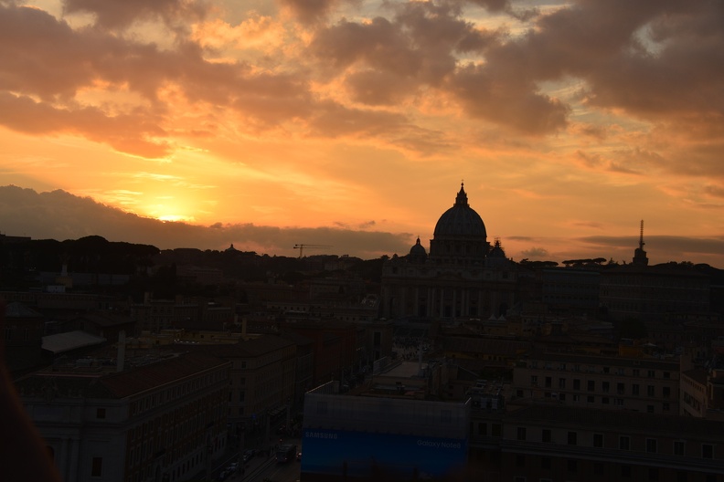 sunset castel sant angelo 27oct17a