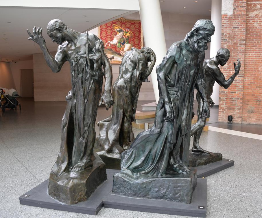 burghers of calais auguste rodin lobby brooklyn museum 4438 4may23